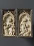 Diptych, 1 register, 1 arch across (plaquette) (Front (open))