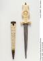 Dagger handle and sheath, with arches and bands of rosettes (manche et fourreau de poignard; décor de roses) (Side 1)