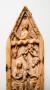 Gabled panel (fragment of a polyptych), 4 registers, bands of rosettes (décor de roses; tabernacle) (Front, detail)