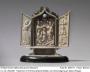 Ogee-shaped triptych, 1 register; reliquary (Front)
