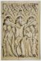 Wing, right (fragment of a diptych), 1 register, 3 arches across (frise d'arcatures; plaquette) (Front)