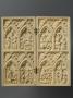 Diptych, 2 registers, 2 arches across (frise d'arcatures; colonnettes) (Front)